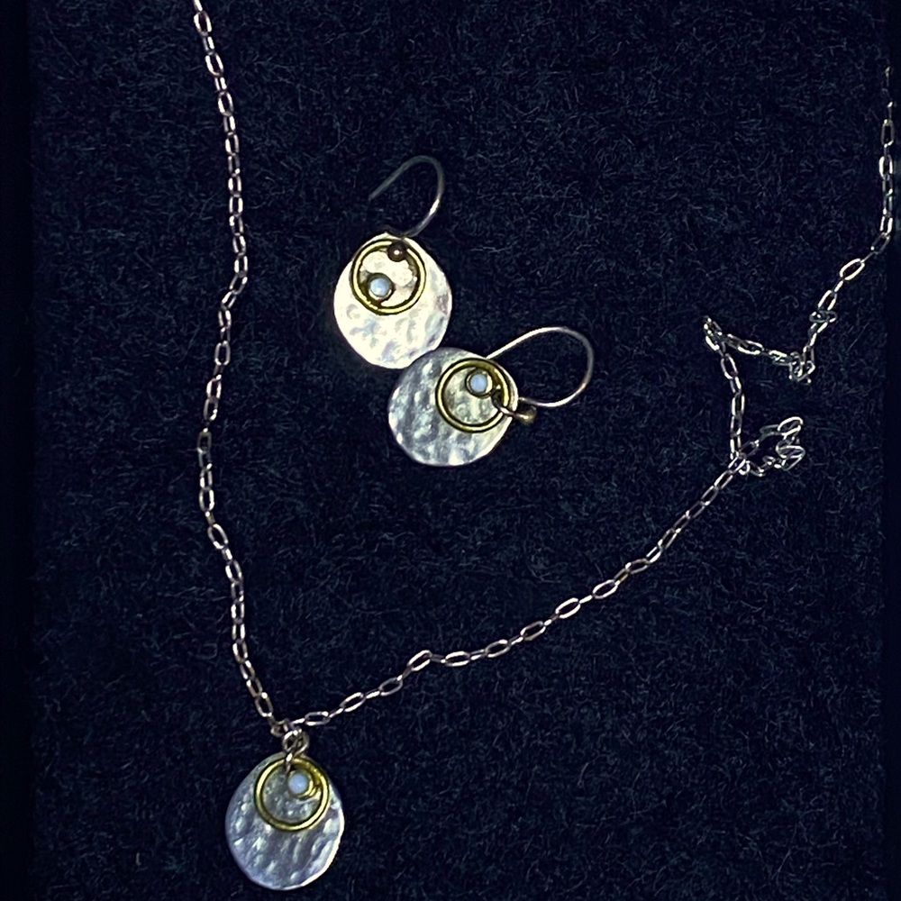 Silpada .925 sterling silver earrings and necklace